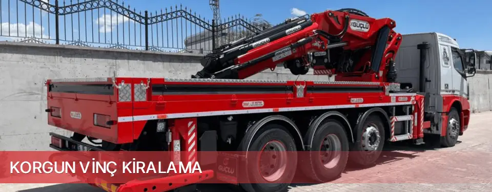 Korgun İlçemi Vinç Kiralama